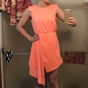 Neon melon color dress